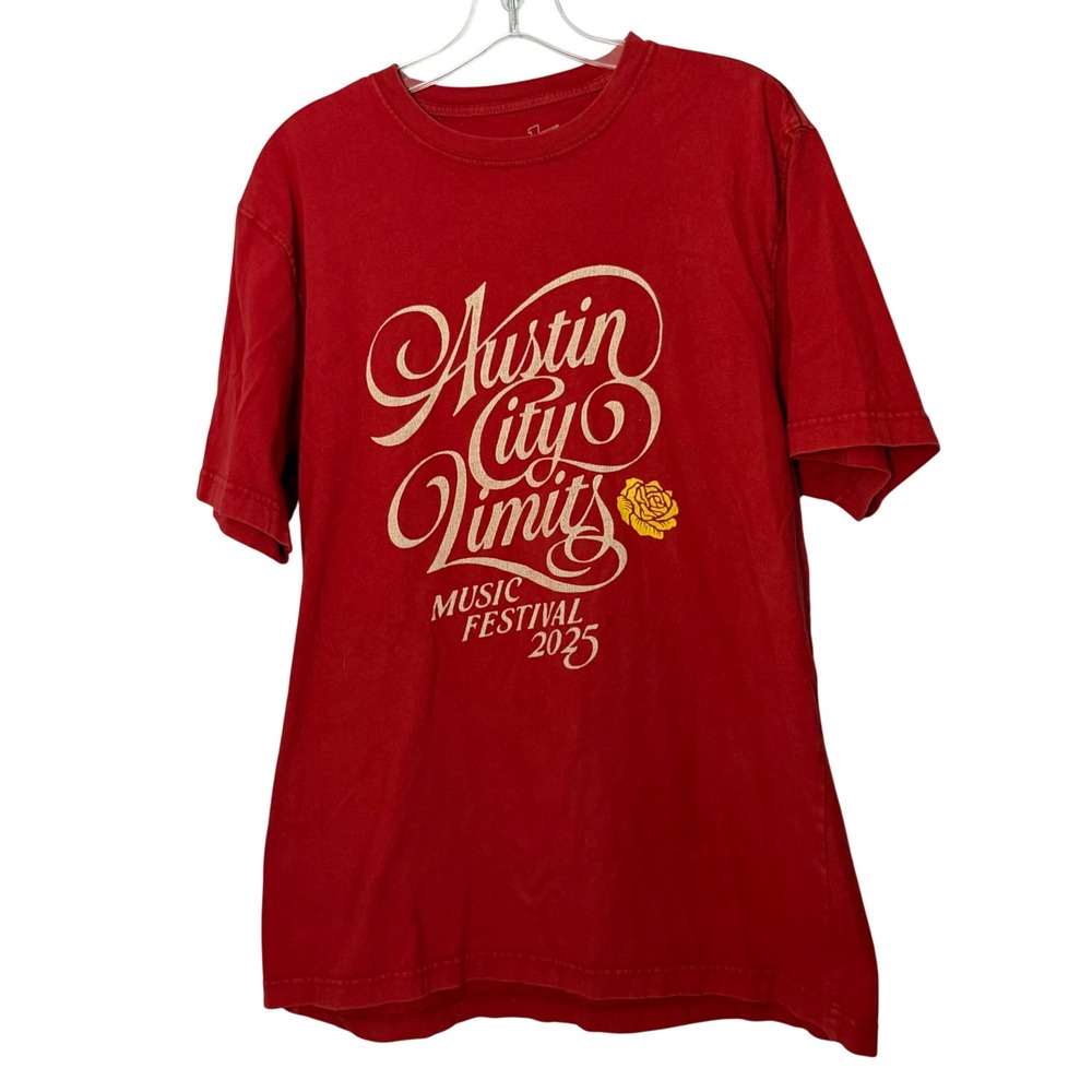 Howler Bros‎ Austin City Limits Music Festival 2025 Red ACL Tee Shirt - Large